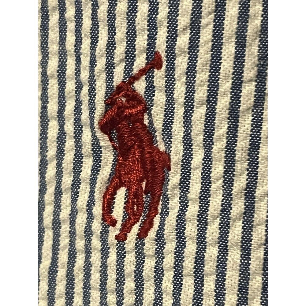Ralph Lauren Polo XL Tall Lot Of  Two Short Sleeve Button Downs.‎ One Seersucker